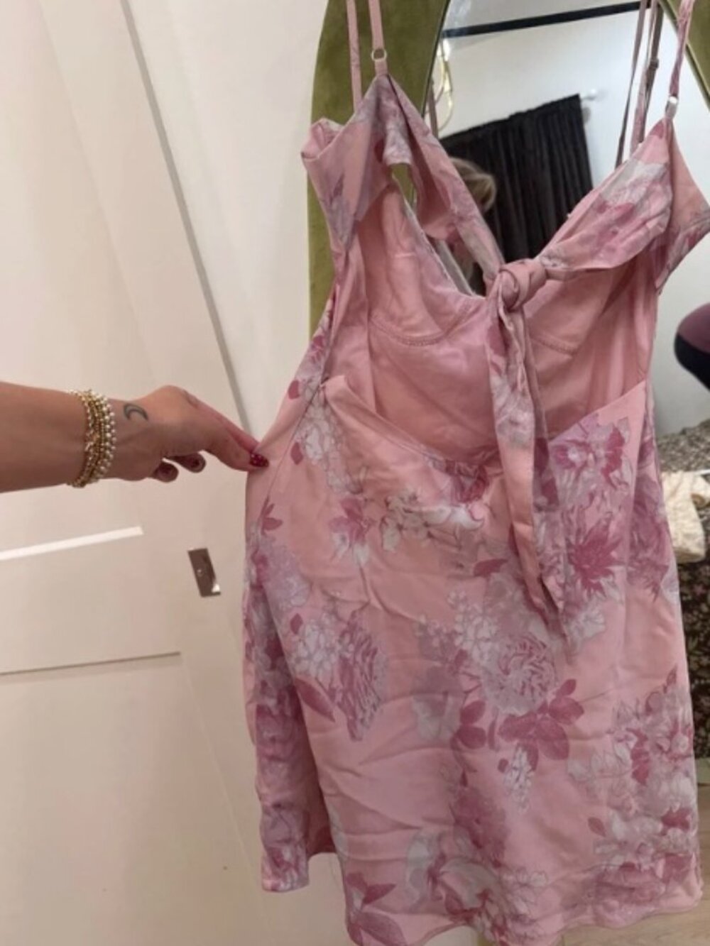 Pink Floral Cami Dress